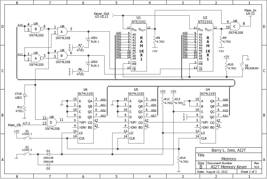 Martin E. Meserve - K7MEM - AI2T Memory Keyer